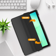 techplus Ultra Thin PU Leather Magnetic Case With Pencil Holder For Samsung Galaxy Tab A11 Ultra Thin PU Leather Magnetic Case for Galaxy Tab A11