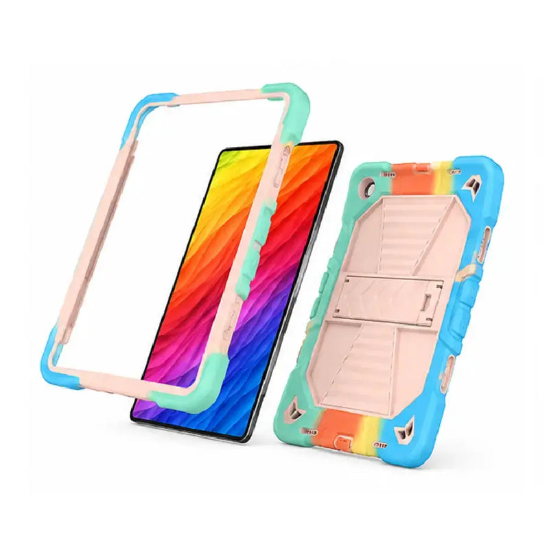 techplus Samsung Galaxy Tab A9 Rugged Shockproof Case with Kickstand (Rainbow) Samsung Galaxy Tab A9 Rugged Shockproof Case with Kickstand (Rainbo...