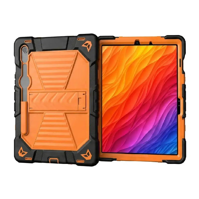 techplus Samsung Galaxy Tab S10 FE Rugged Shockproof Case with Kickstand (Orange) Samsung Galaxy Tab S10 FE Rugged Shockproof Case with Kickstand (Or...