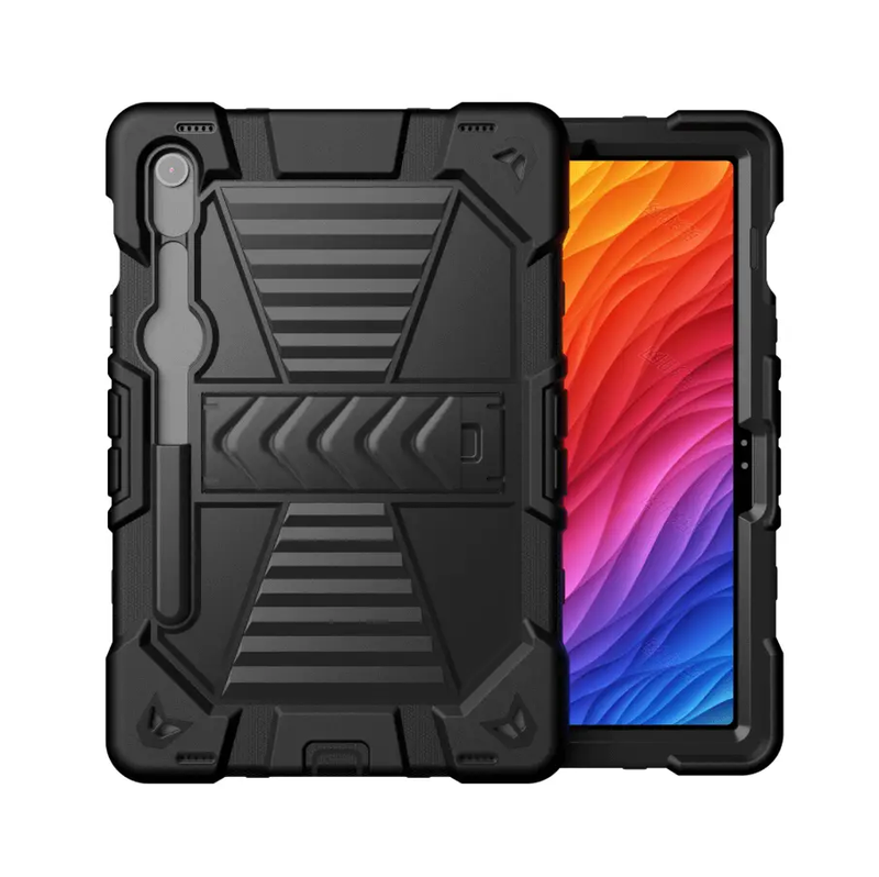 Samsung Galaxy Tab S9 FE Rugged Shockproof Case with Kickstand by techplus