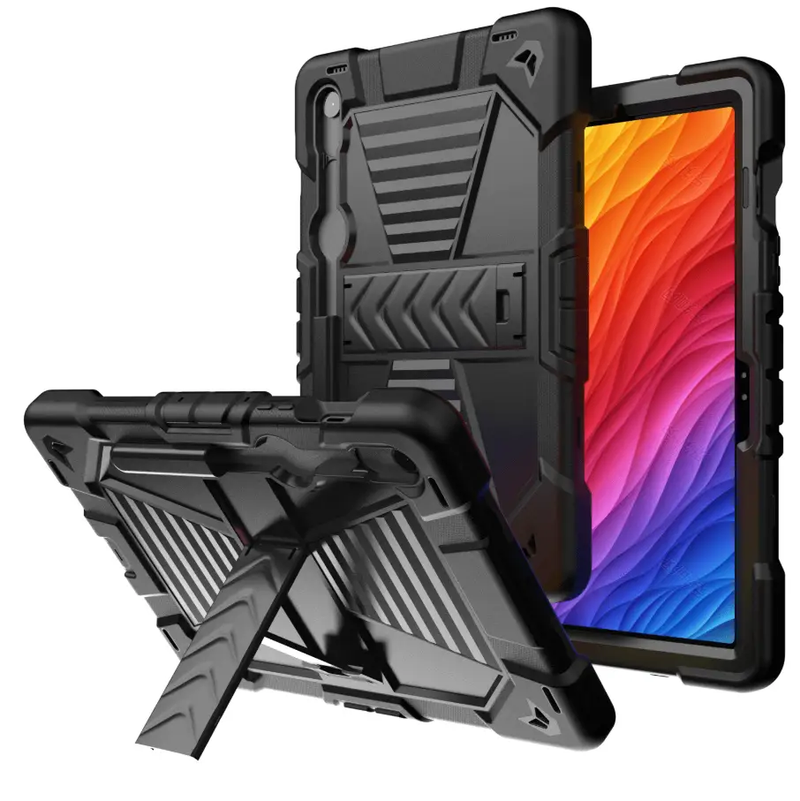 Samsung Galaxy Tab S9 FE Rugged Shockproof Case with Kickstand by techplus