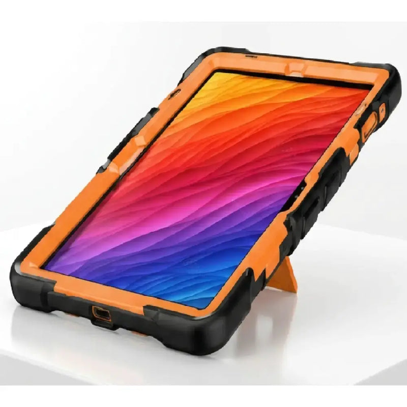 techplus Samsung Galaxy Tab S8 Rugged Shockproof Case with Kickstand (Orange) Samsung Galaxy Tab S8 Rugged Shockproof Case with Kickstand (Orange...