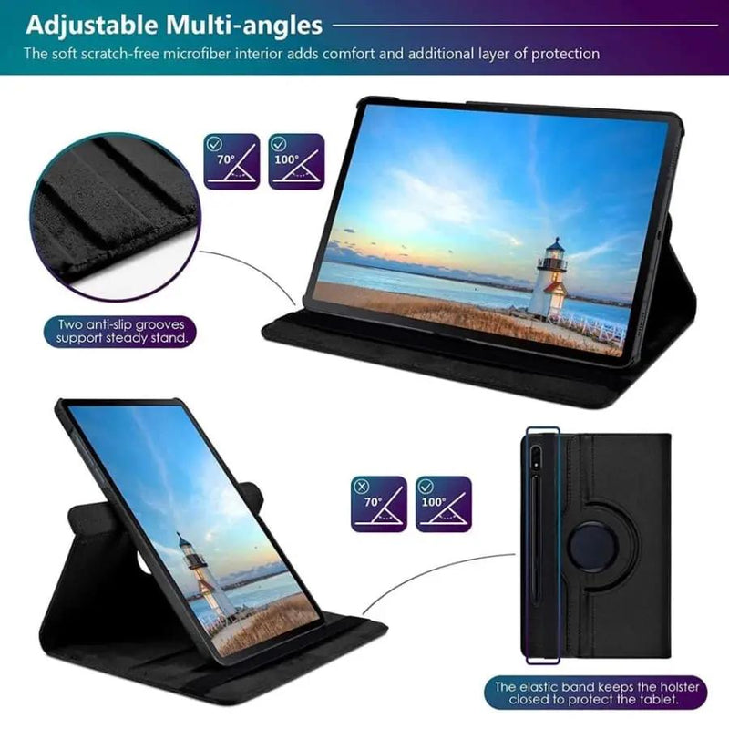 Black Cover for Samsung Galaxy Tab S9 Ultra 14.6” (2023) - X910/X916B by 9eight5