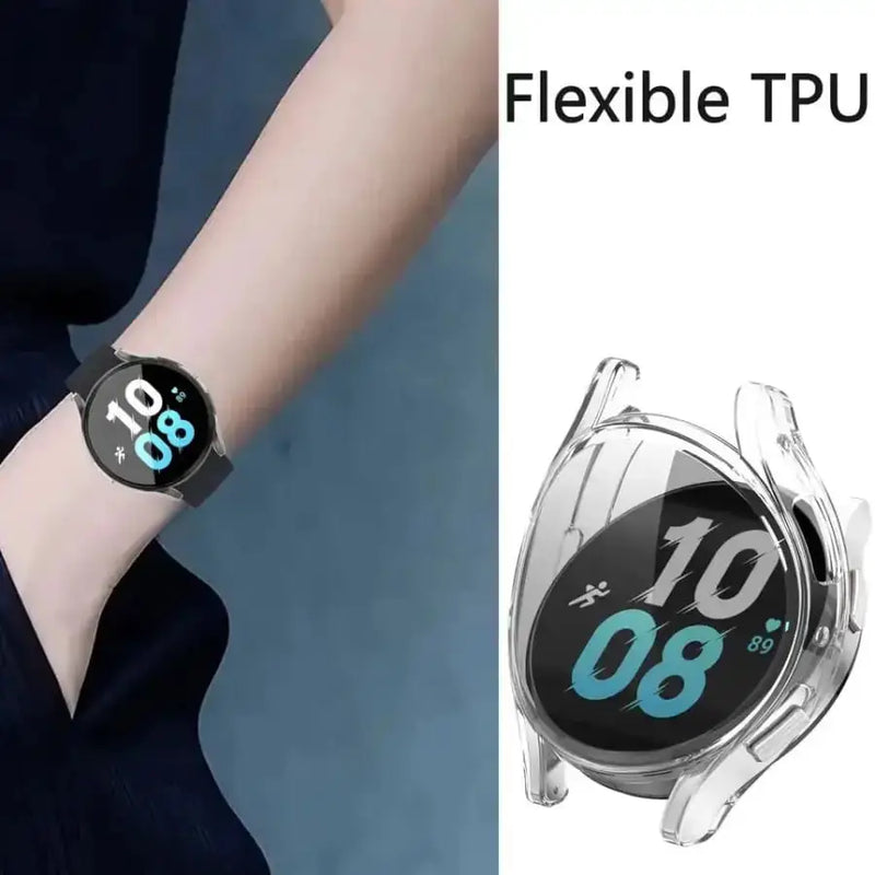 Protective Case for Samsung Galaxy Watch 5 (44mm) (Clear) by Habicare