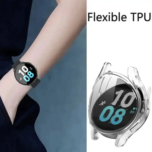 Protective Case for Samsung Galaxy Watch 5 (44mm) (Clear) by Habicare