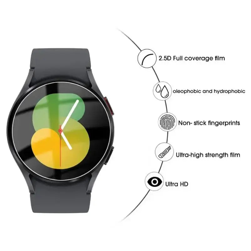Screen Protectors for Samsung Galaxy Watch 5 (44mm) (Pack of 5) by Habicare