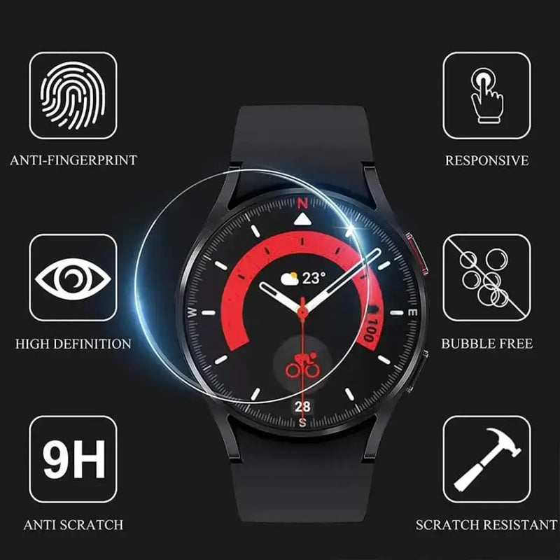 Screen Protectors for Samsung Galaxy Watch 5 Pro (45mm) (Pack of 5) by Habicare