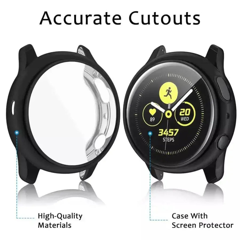 Protective Case for Samsung Galaxy Watch Active 2 (40mm) (Black) by Habicare