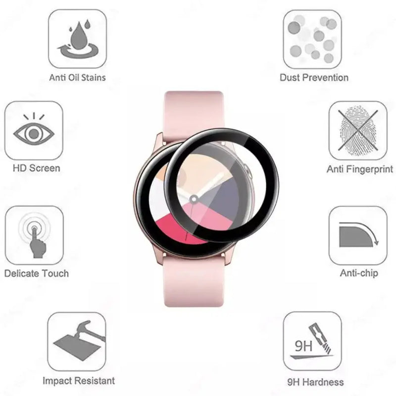 Screen Protectors for Samsung Galaxy Watch Active 2 (40mm) (Pack of 5) by Habicare