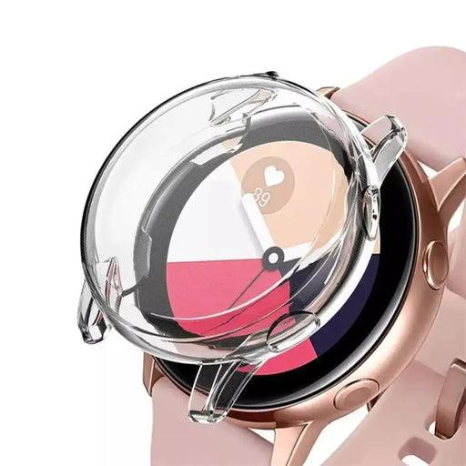 Protective Case for Samsung Galaxy Watch Active 2 (44mm) (Clear) by Habicare
