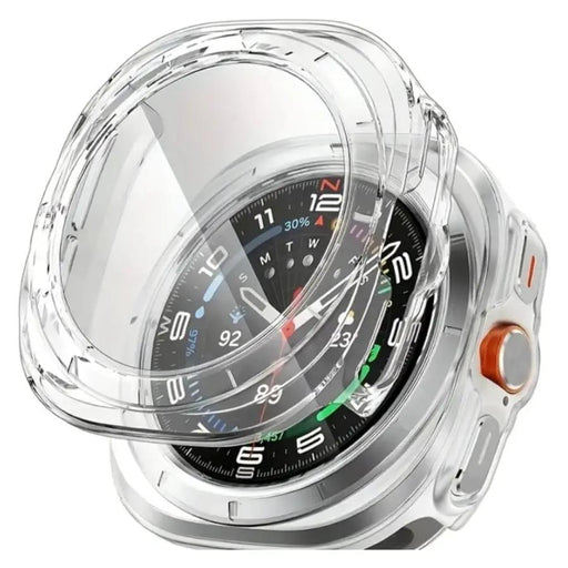Protective Case with Screen Protector for Samsung Galaxy Watch Ultra (47mm) / Watch Ultra 2 (2025) (Clear) by That Watch Shop