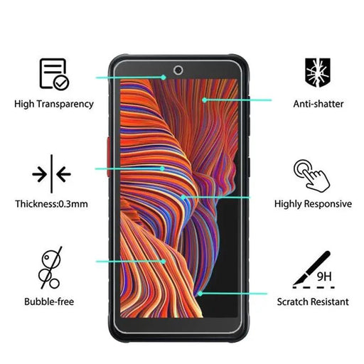 Screen Protectors for Samsung Galaxy Xcover 5/5s (Pack of 2) by 9eight5