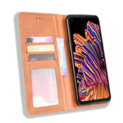 Wallet Case for Samsung Galaxy Xcover Pro (Brown) by 9eight5