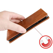 Wallet Case for Samsung Galaxy Xcover Pro (Brown) by 9eight5