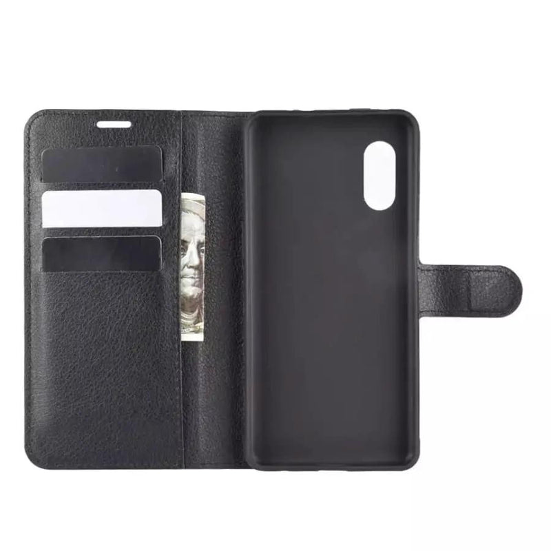 Wallet Case for Samsung Galaxy Xcover Pro (Black) by 9eight5