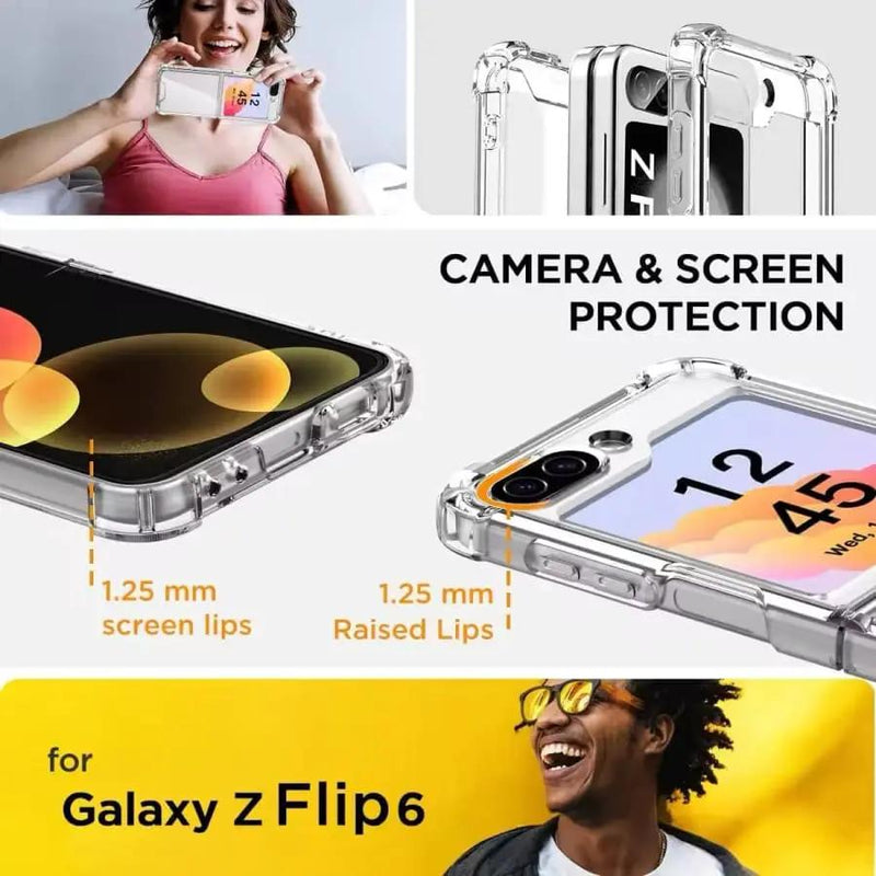 Case for Samsung Galaxy Z Flip 6 (Clear) by 9eight5