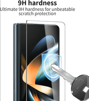 techplus Samsung Galaxy Z Fold 3 Tempered Glass Screen Protector Front Only 9H Hardness Samsung Galaxy Z Fold 3 Tempered Glass Protector 9H