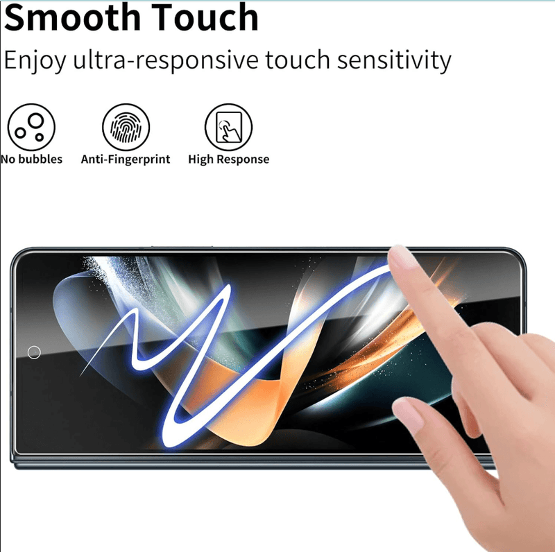 techplus Screen protector Samsung galaxy Z fold 3 Tempered Glass Screen Protector – 9H HD Clear 2.5D Rounded Edge Samsung Galaxy Z Fold 3 Tempered Glass Protector 9H