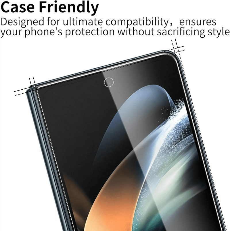 techplus Screen protector Samsung galaxy Z fold 3 Tempered Glass Screen Protector – 9H HD Clear 2.5D Rounded Edge Samsung Galaxy Z Fold 3 Tempered Glass Protector 9H