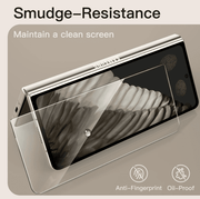 techplus Screen protector Samsung galaxy Z fold 4 Tempered Glass Screen Protector (2 Pack) – 9H HD Clear 2.5D Rounded Edge Samsung Galaxy Z Fold 4 Tempered Glass Screen Protector