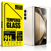 techplus Screen protector Samsung galaxy Z fold 4 Tempered Glass Screen Protector – 9H HD Clear 2.5D Rounded Edge Samsung Galaxy Z Fold 4 Front Tempered Glass Protector