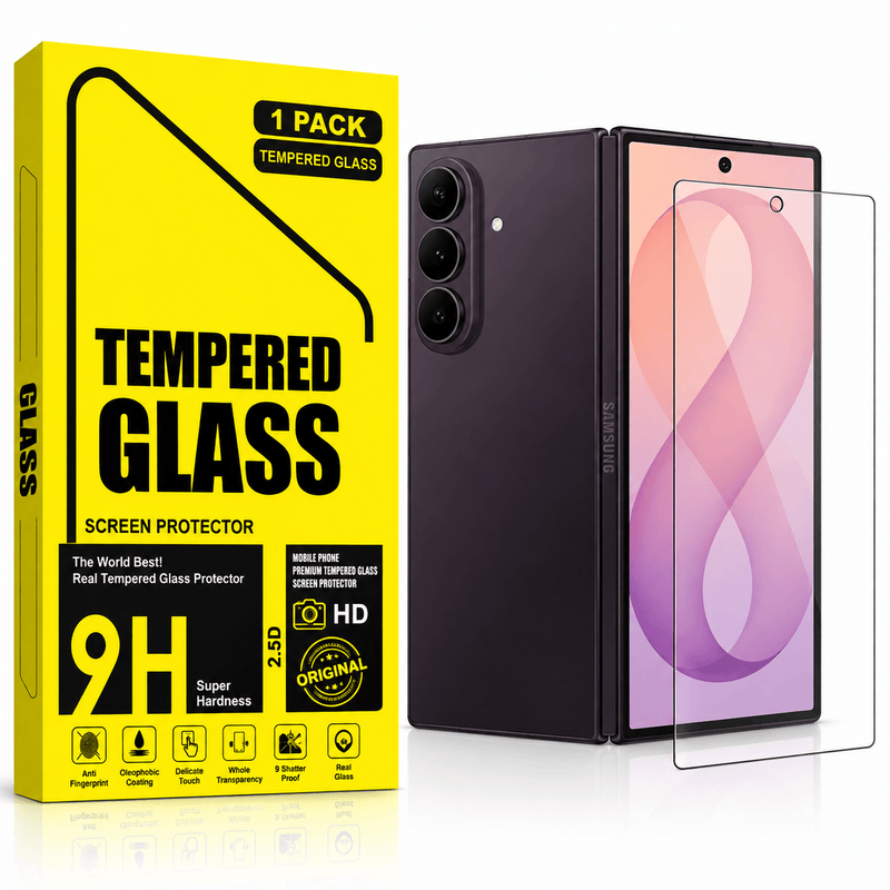 techplus Samsung Galaxy Z Fold 8 Ultra Tempered Glass Screen Protector 9H HD Clear 2.5D Samsung Galaxy Z Fold 8 Ultra Tempered Glass Protector