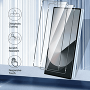 techplus Screen protector Samsung galaxy Z fold 4 Tempered Glass Screen Protector (2 Pack) – 9H HD Clear 2.5D Rounded Edge Samsung Galaxy Z Fold 4 Tempered Glass Screen Protector