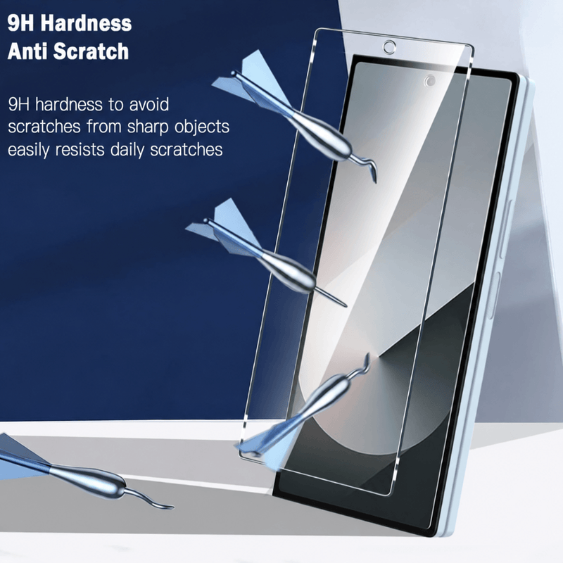 techplus Samsung Galaxy Z Fold 8 Ultra Tempered Glass Screen Protector 2 Pack 9H Clear Samsung Galaxy Z Fold 8 Ultra Tempered Glass Protector