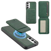 Magsafe Wallet Case for Samsung S/A Series 2-in-1 (Green) by Habicare