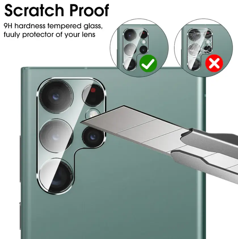 Samsung Galaxy S23 Ultra Rear Back Camera Glass Replacement – Lens Cover by techplus