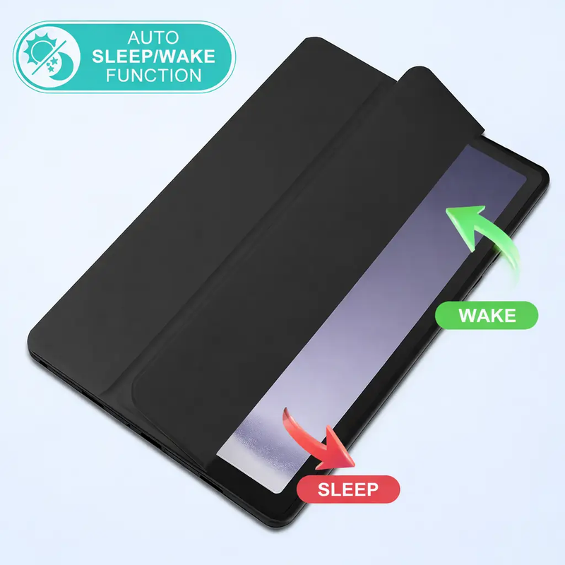Samsung Galaxy Tab A9 Clear Back Acrylic Case – Transparent Slim Shockproof Cover by techplus