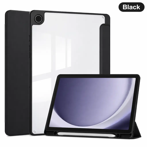 Samsung Galaxy Tab A9 Clear Back Acrylic Case – Transparent Slim Shockproof Cover by techplus