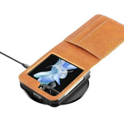 Leather Bag Case for Samsung Z Flip Series by Habicare