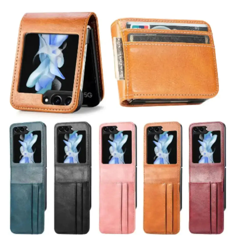 Leather Bag Case for Samsung Z Flip Series by Habicare