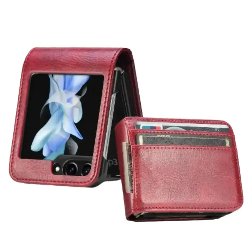 Leather Bag Case for Samsung Z Flip Series by Habicare