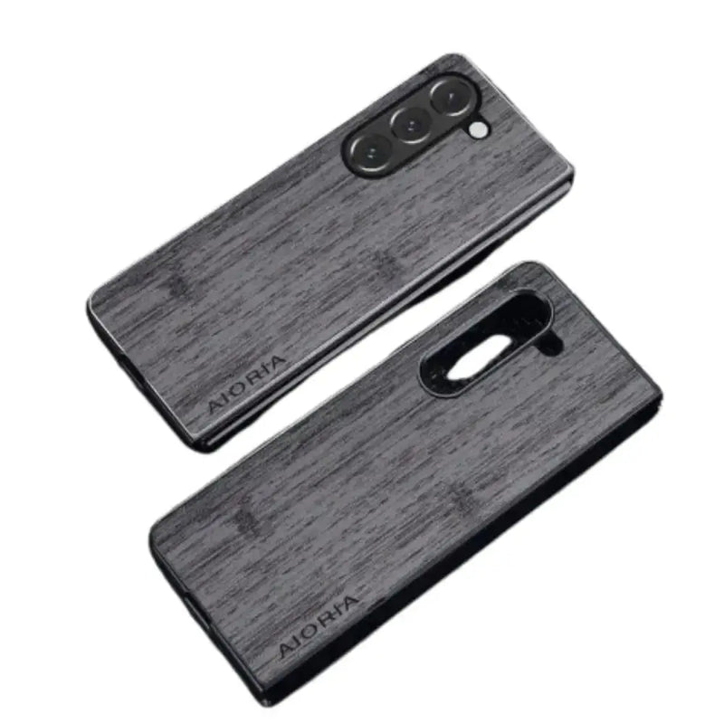 Leather & Bamboo Case for Samsung Galaxy Z Fold 5 by Habicare