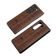 Leather & Bamboo Case for Samsung Galaxy Z Fold 5 by Habicare