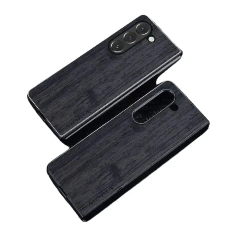 Leather & Bamboo Case for Samsung Galaxy Z Fold 5 by Habicare
