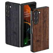 Leather & Bamboo Case for Samsung Galaxy Z Fold 5 by Habicare