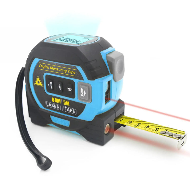 60m 3 in 1 Digital Measure Tape Laser Distance Meter Range Finder by salelink.co.nz