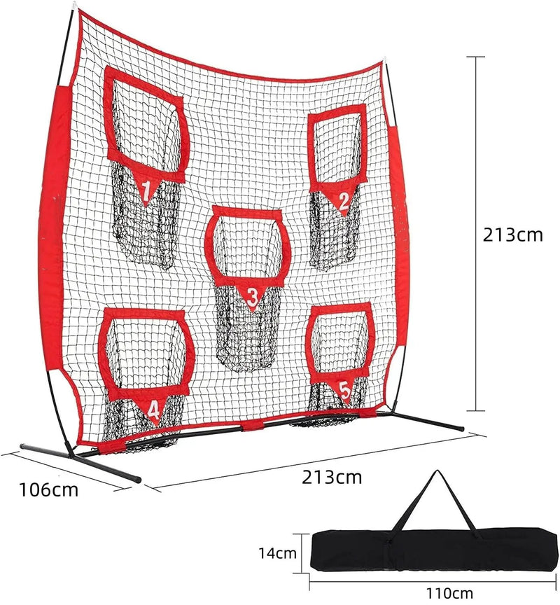 213x213cm Football Trainer Throwing Net for Improving QB Throwing Accuracy by salelink.co.nz