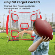 213x213cm Football Trainer Throwing Net for Improving QB Throwing Accuracy by salelink.co.nz