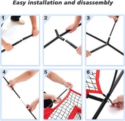 213x213cm Football Trainer Throwing Net for Improving QB Throwing Accuracy by salelink.co.nz