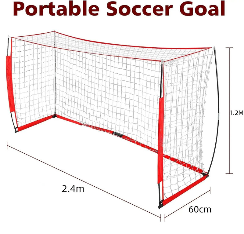 2.4x1.2m Soccer Goal Football Goal Foldable by salelink.co.nz