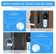Anti-Theft Video Doorbell Mount for Video Doorbell 1/2/3/4 by salelink.co.nz