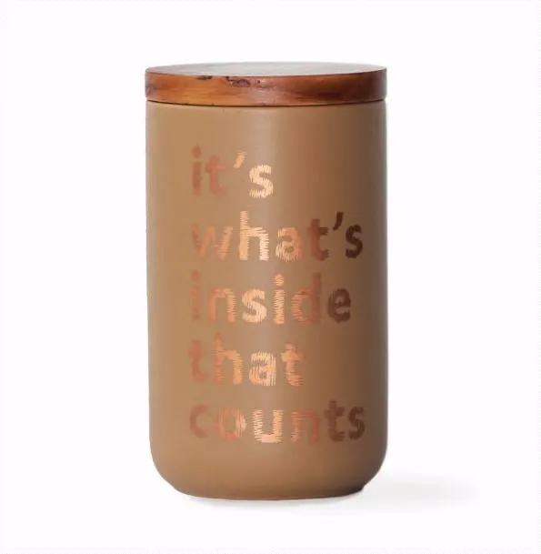 Links X-Tall Mocha Color Canister by sue-e furniture