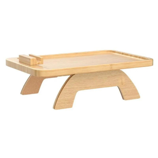 Bamboo Sofa Couch Clip on Side Table Arm Tray by salelink.co.nz