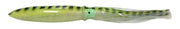 Sea Harvester Buld Squid Skirts (18 In) in vibrant green with black stripes, ideal for trolling and bait setups.