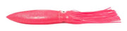 Sea Harvester Buld Squid Skirts (18 In) in vibrant pink color, perfect for trolling and bait setups.