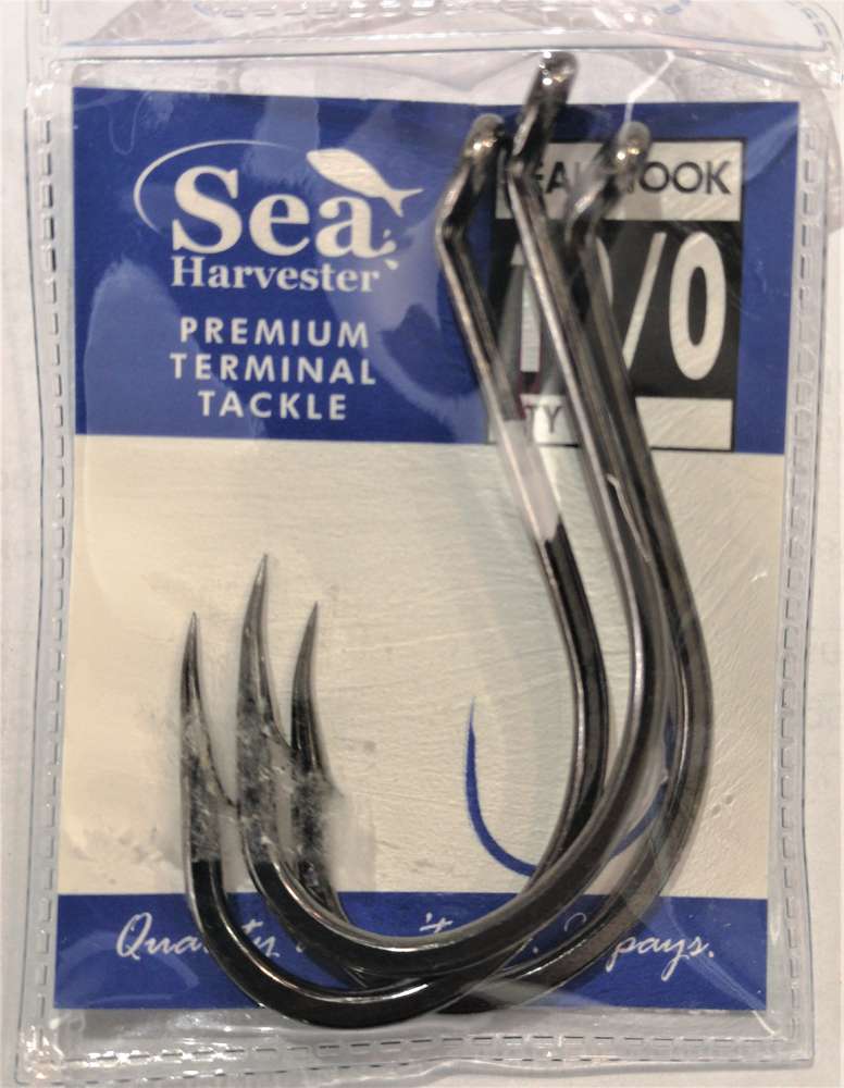 Sea- Harvester Beak Style Fishing Hooks Sea Harvester Black beak hook 10/0 pkt 3